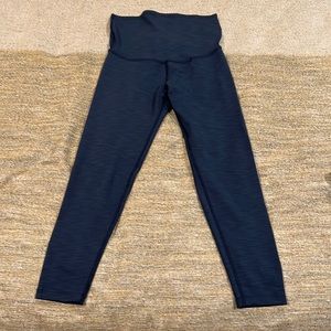 NEW Beyond yoga, beyond the bump maternity leggings in navy ribbed